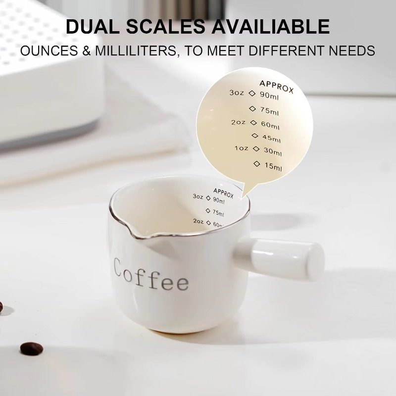 Coffee Tea Espresso - Mini Ceramic Coffee Cup with Handle