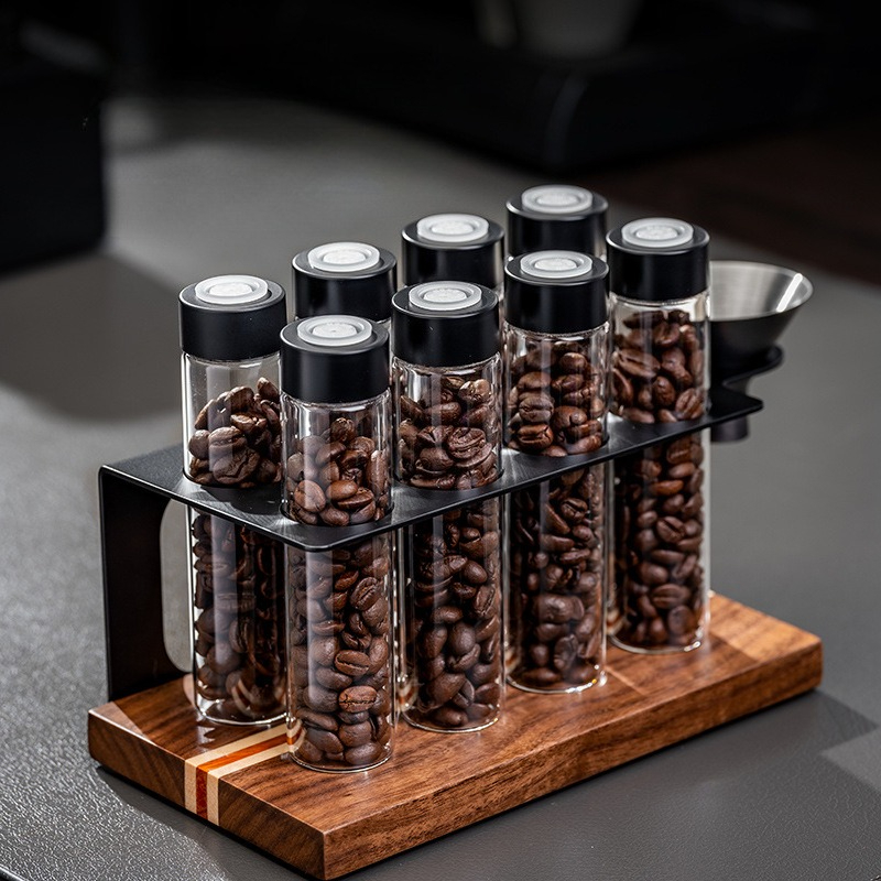 JUSTINLAU Glass Coffee Bean St - Coffee Tea Jars 评论和价格