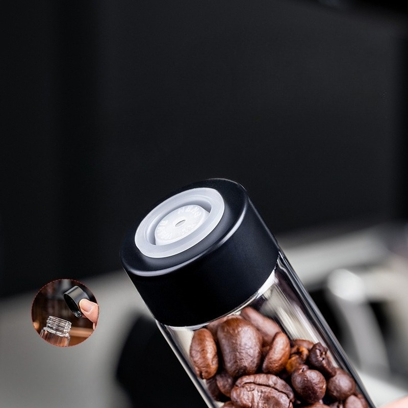 JUSTINLAU Glass Coffee Bean St - Coffee Tea Jars 评论和价格