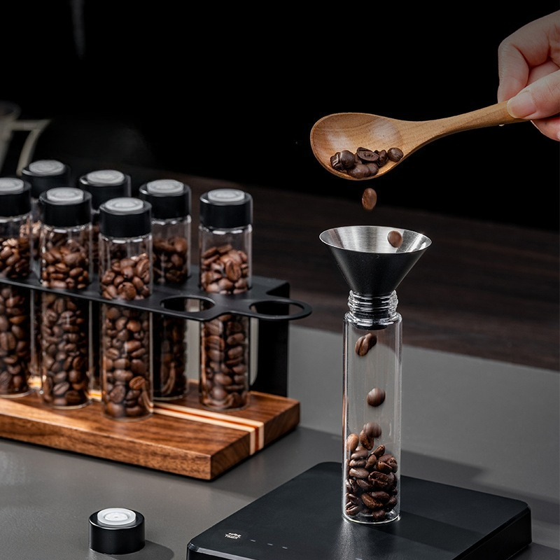 JUSTINLAU Glass Coffee Bean St - Coffee Tea Jars 评论和价格