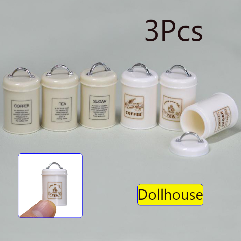 3Pcs Miniature Dollhouse Mini  - Coffee Tea & Jane 评论和价格