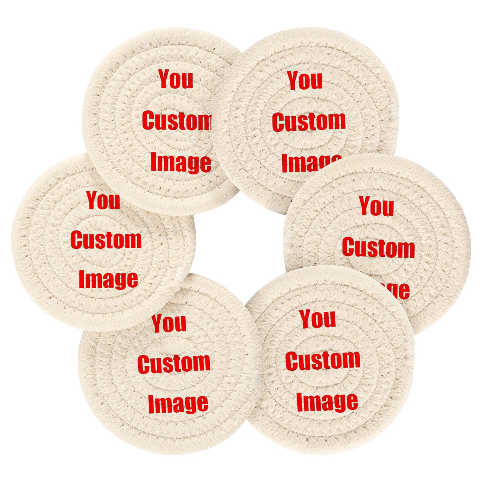 6Pcs Cup Coasters for Drinks A - Coffee Tea Images 评论和价格