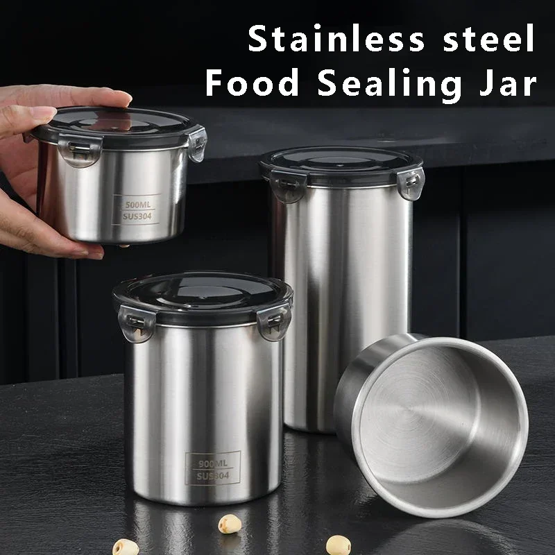 Stainless Steel Food Container - Coffee Tea And Sugar Canisters 评论和价格