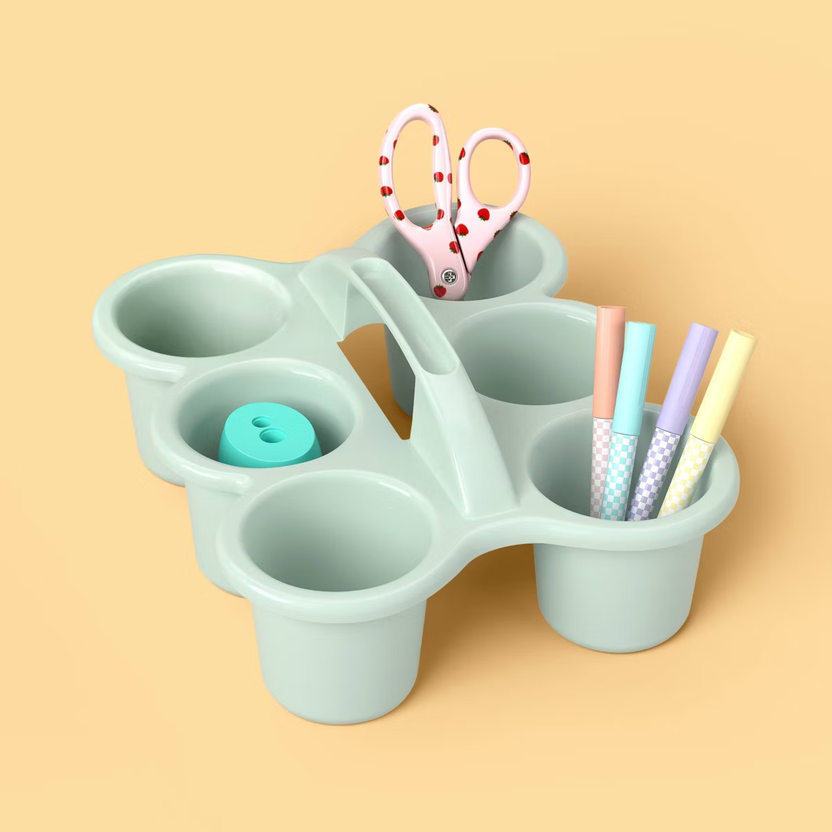 6 Cup Drink Caddy Sage Green R - Coffee Tea Green 评论和价格