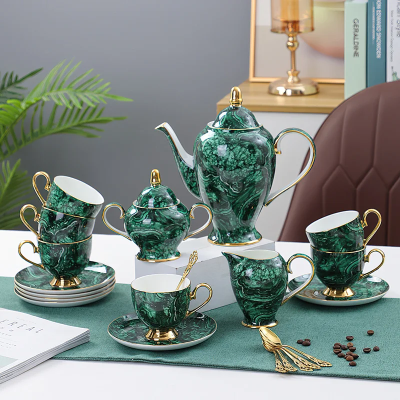 Bone China Teapot Drinkware Gr - Coffee Tea Green 评论和价格