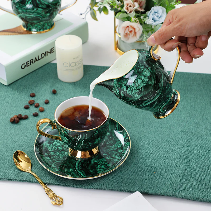Bone China Teapot Drinkware Gr - Coffee Tea Green 评论和价格