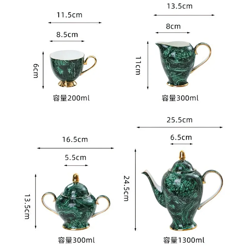 Bone China Teapot Drinkware Gr - Coffee Tea Green 评论和价格