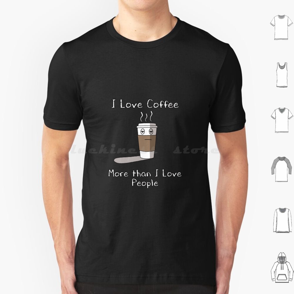 I Love Coffee T Shirt Cotton M - Coffee Tea Quotes Short 评论和价格