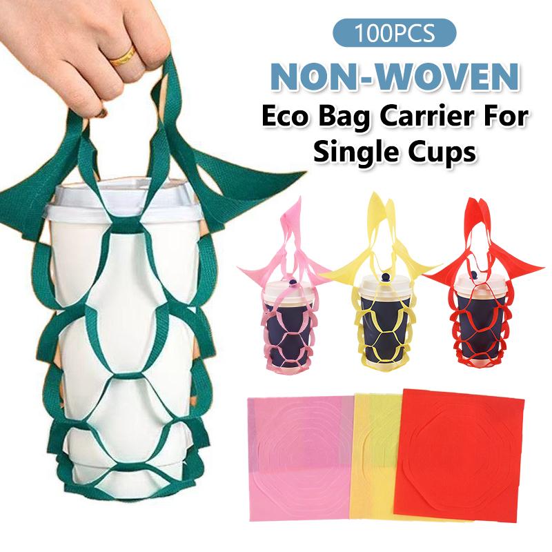 100pcs Hollow Out Non-woven To - Coffee Tea Green 评论和价格