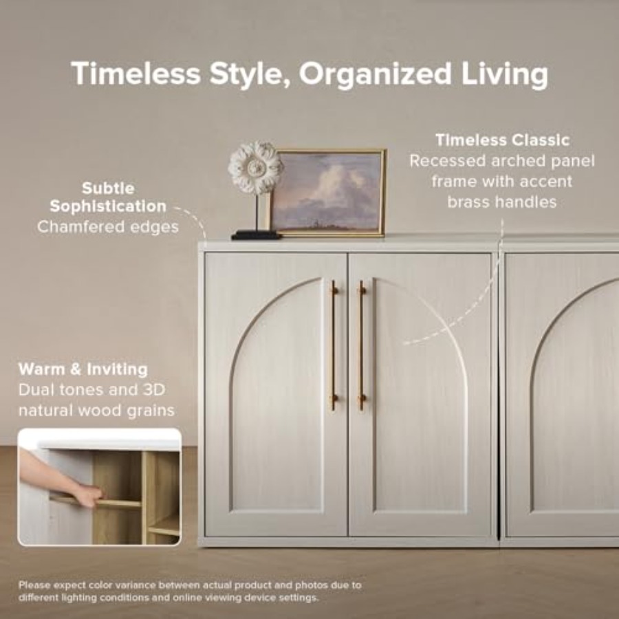 Small modular oak storage cabi - Coffee & Tea Difabis 评论和价格
