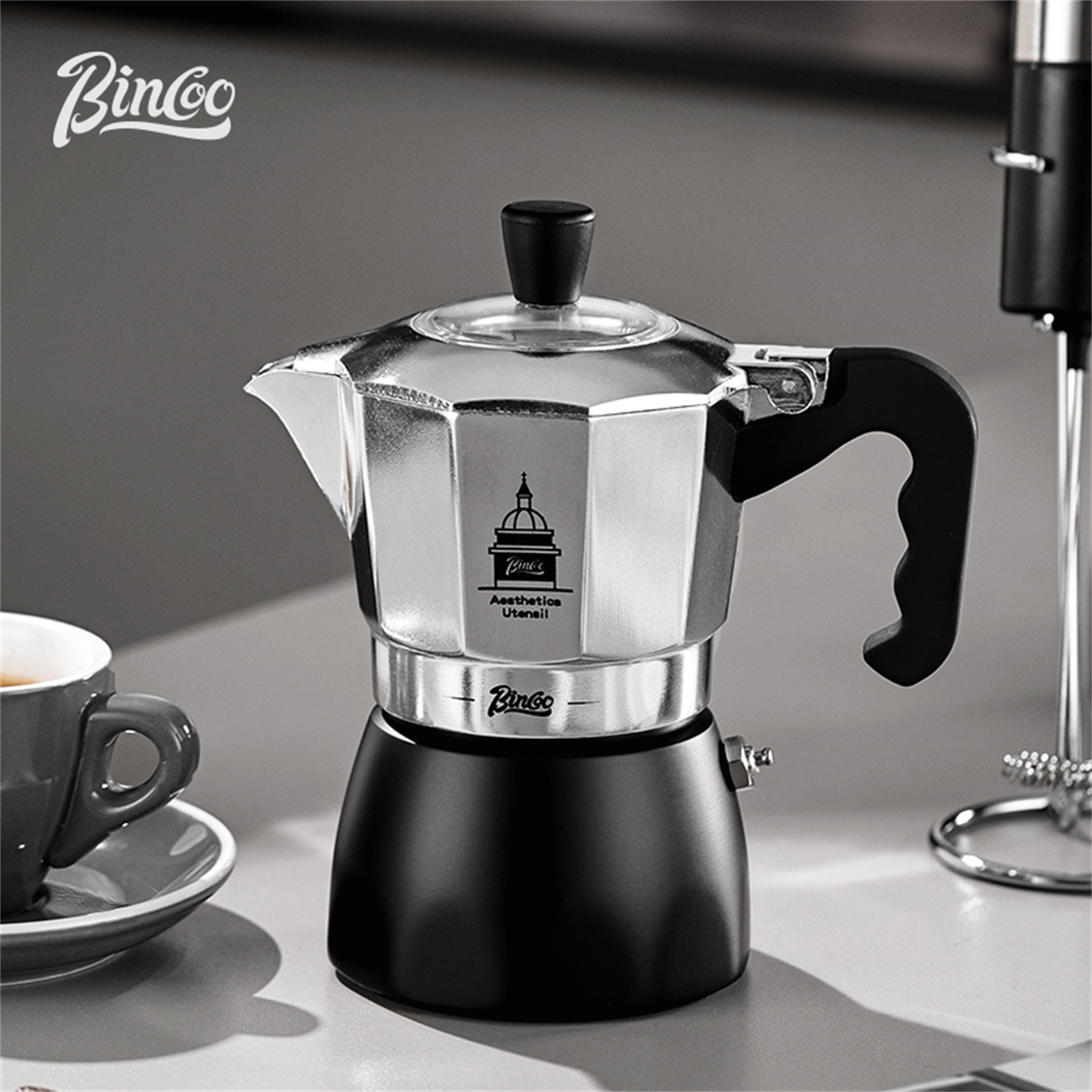 BINCOO Double Valve Moka Pot，E - Coffee Tea Espresso 评论和价格