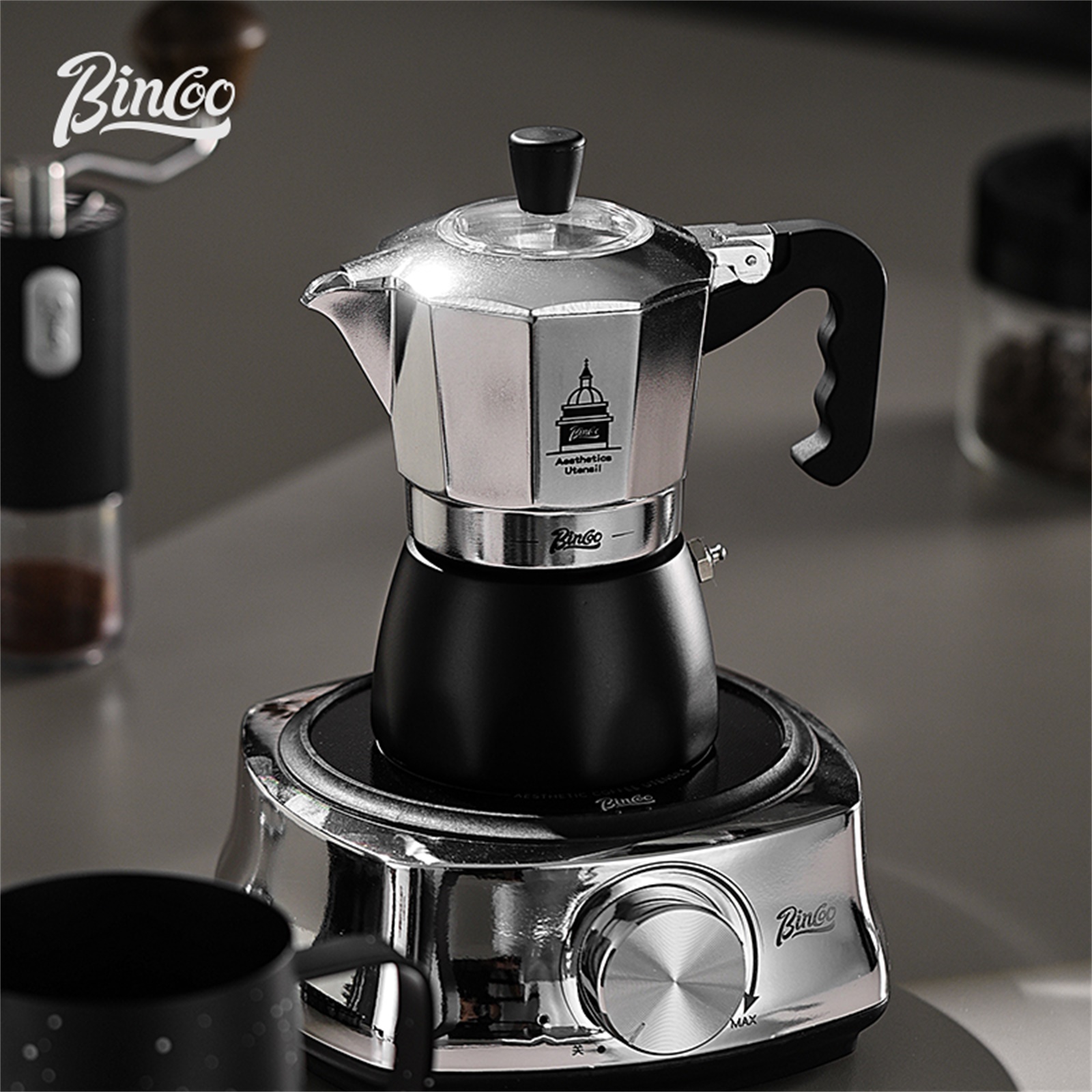 BINCOO Double Valve Moka Pot，E - Coffee Tea Espresso 评论和价格