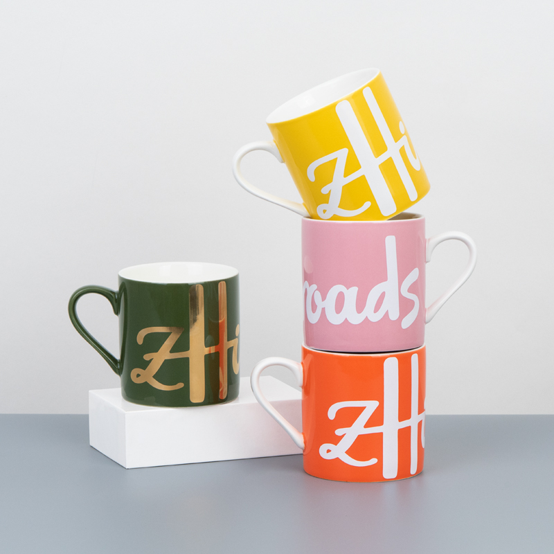 Luxury Bone China Coffee Mug E - Coffee Tea Green 评论和价格