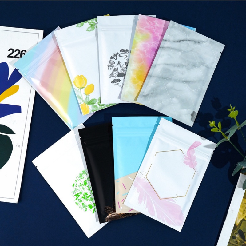 200PCS Flat Aluminum Foil Zipl - Coffee Tea Images 评论和价格