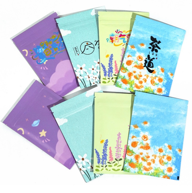 200PCS Flat Aluminum Foil Zipl - Coffee Tea Images 评论和价格