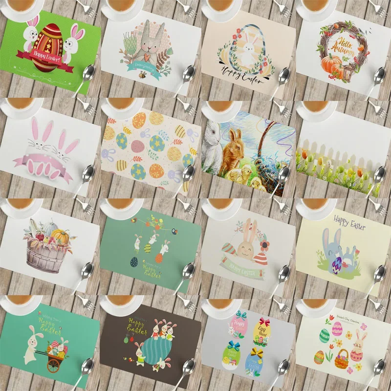 Cartoon Easter Bunny Eggs Prin - Coffee Tea Place 评论和价格