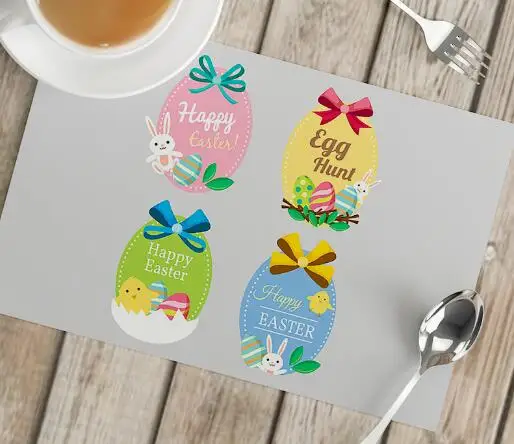 Cartoon Easter Bunny Eggs Prin - Coffee Tea Place 评论和价格