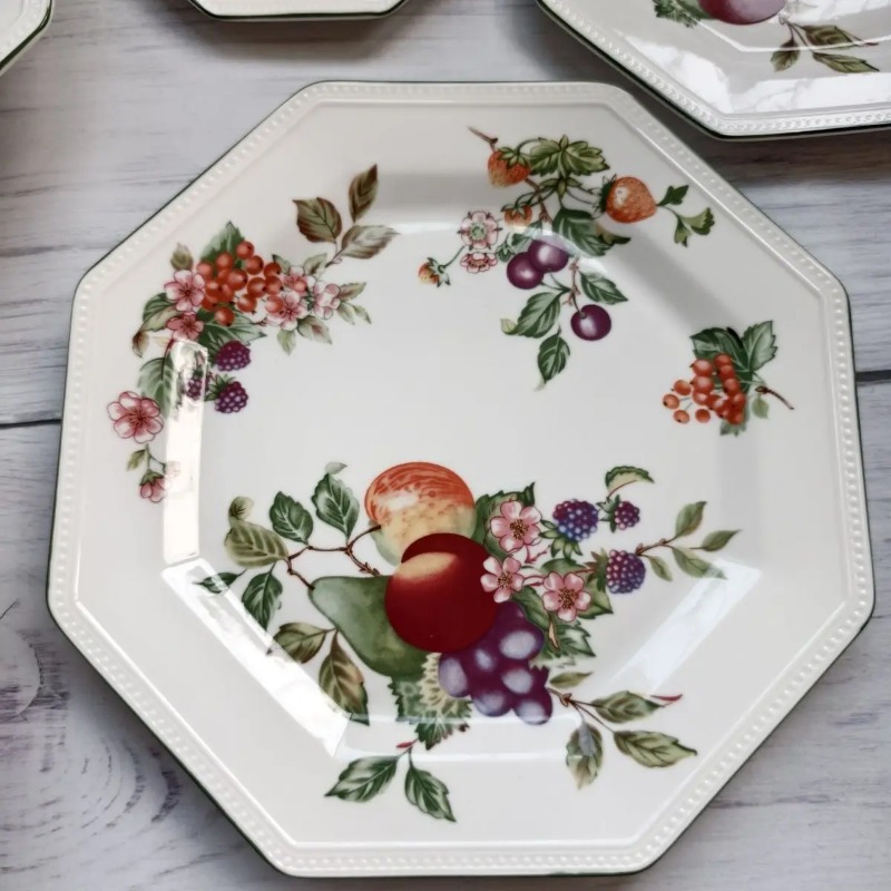 Hand painted green side , frui - Coffee Tea Green 评论和价格