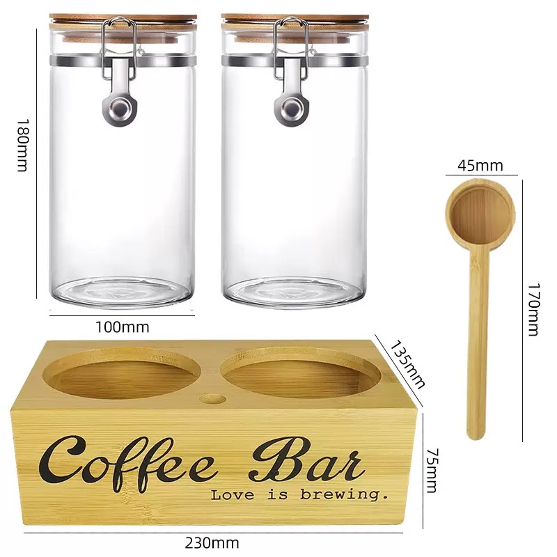 Coffee Storage Jars 2 Pack wit - Coffee Tea Jars 评论和价格