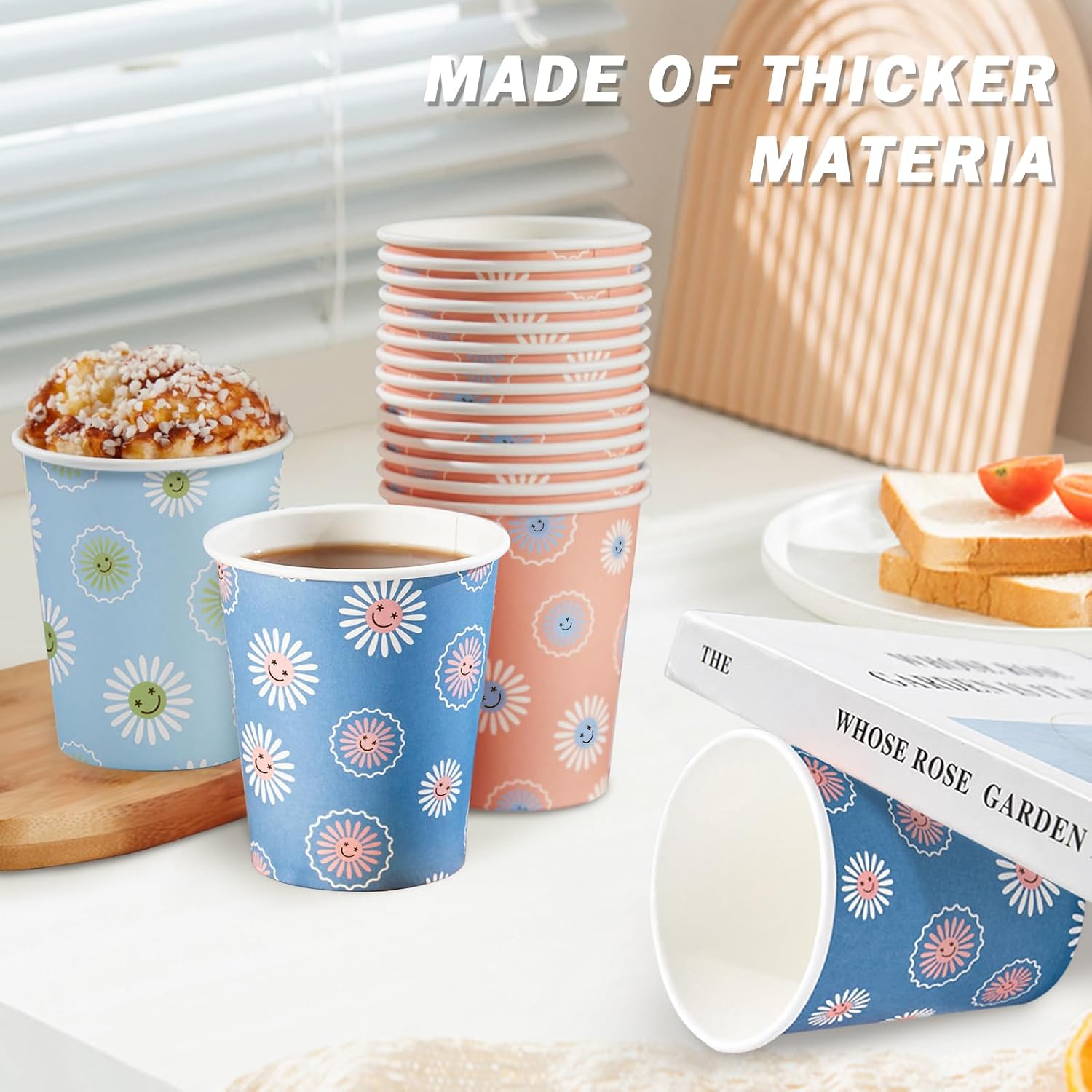 300 Pack 8oz Disposable Paper  - Coffee Tea Images 评论和价格