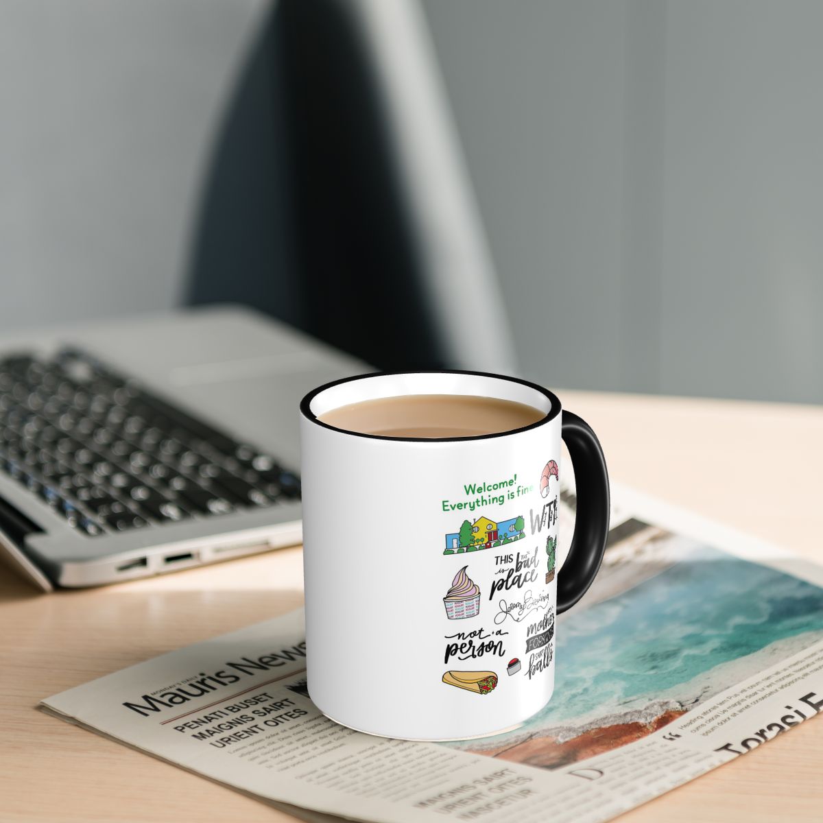 The Good Place TV Show Art Mug - Coffee Tea Place 评论和价格