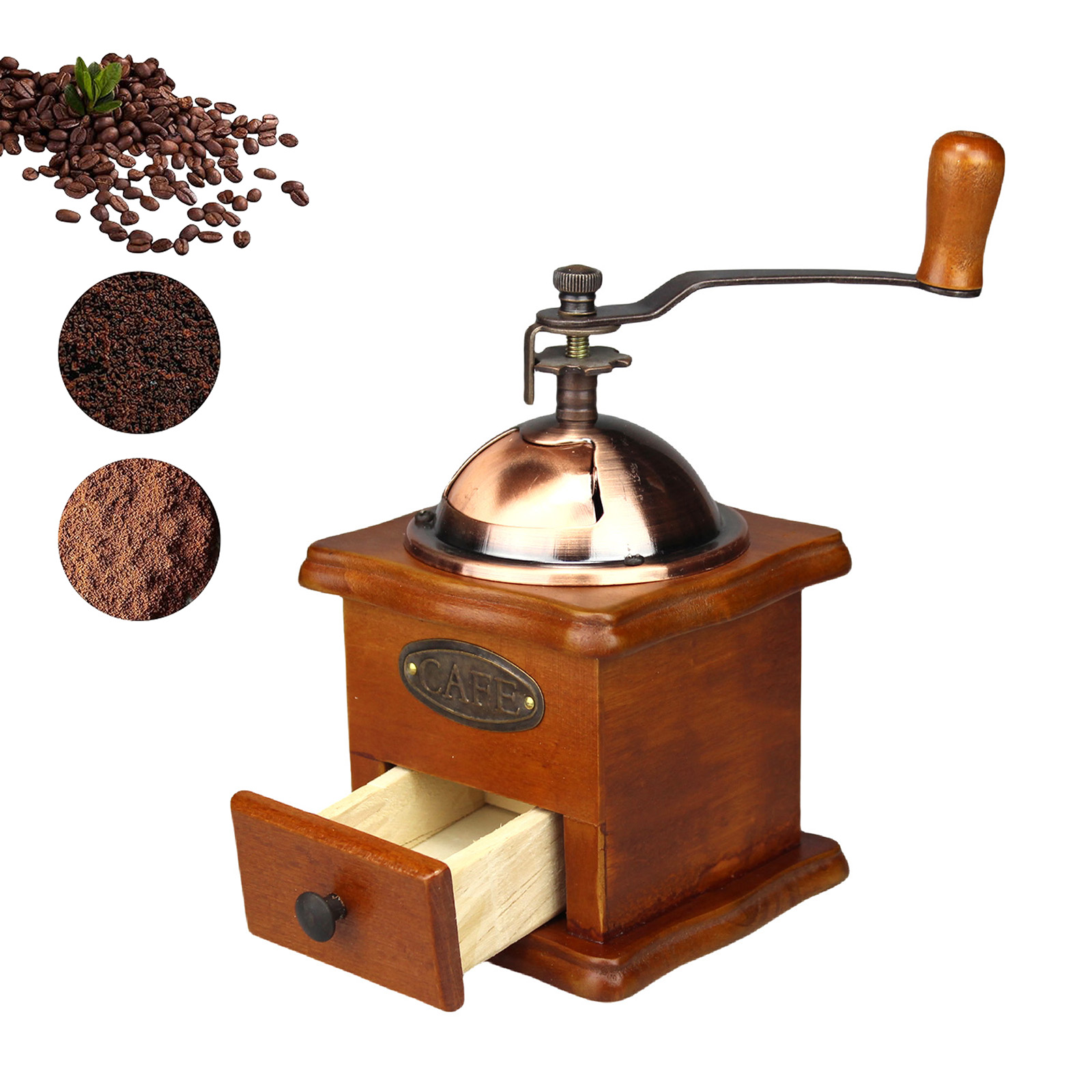 Antique Manual Coffee Grinder  - Burr Hand Grinder 评论和价格