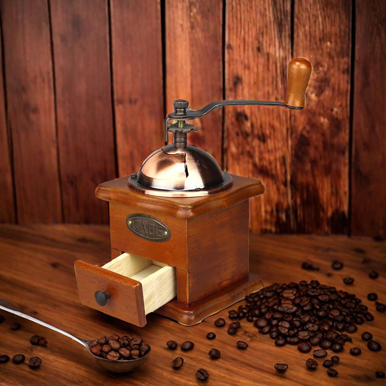 Antique Manual Coffee Grinder  - Burr Hand Grinder 评论和价格