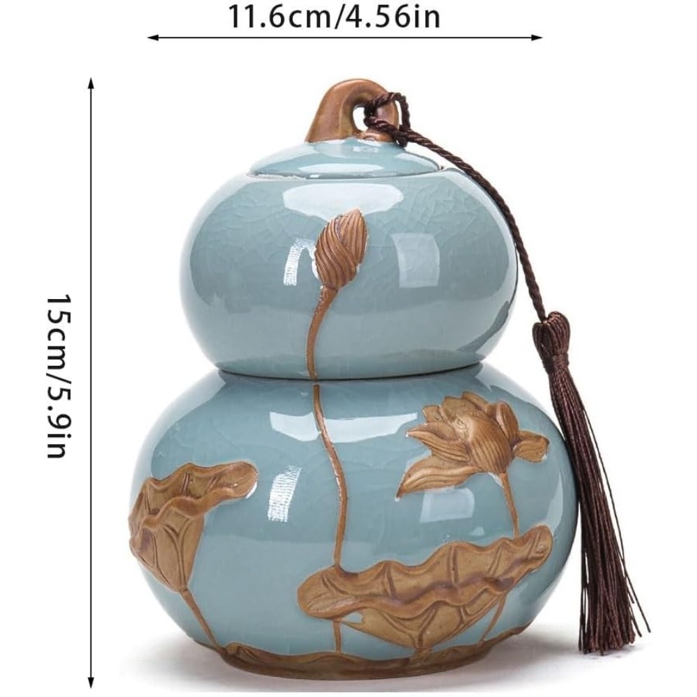 Airtight Lid Ceramic Tea Conta - Tea Coffee Sugar Container 评论和价格