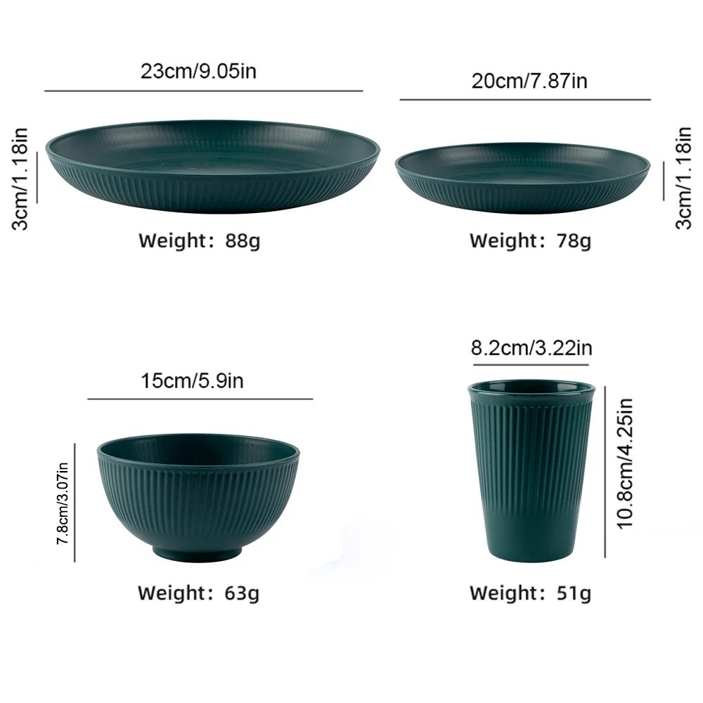 6Pcs Green Washable Wheat Stra - Coffee Tea Green 评论和价格