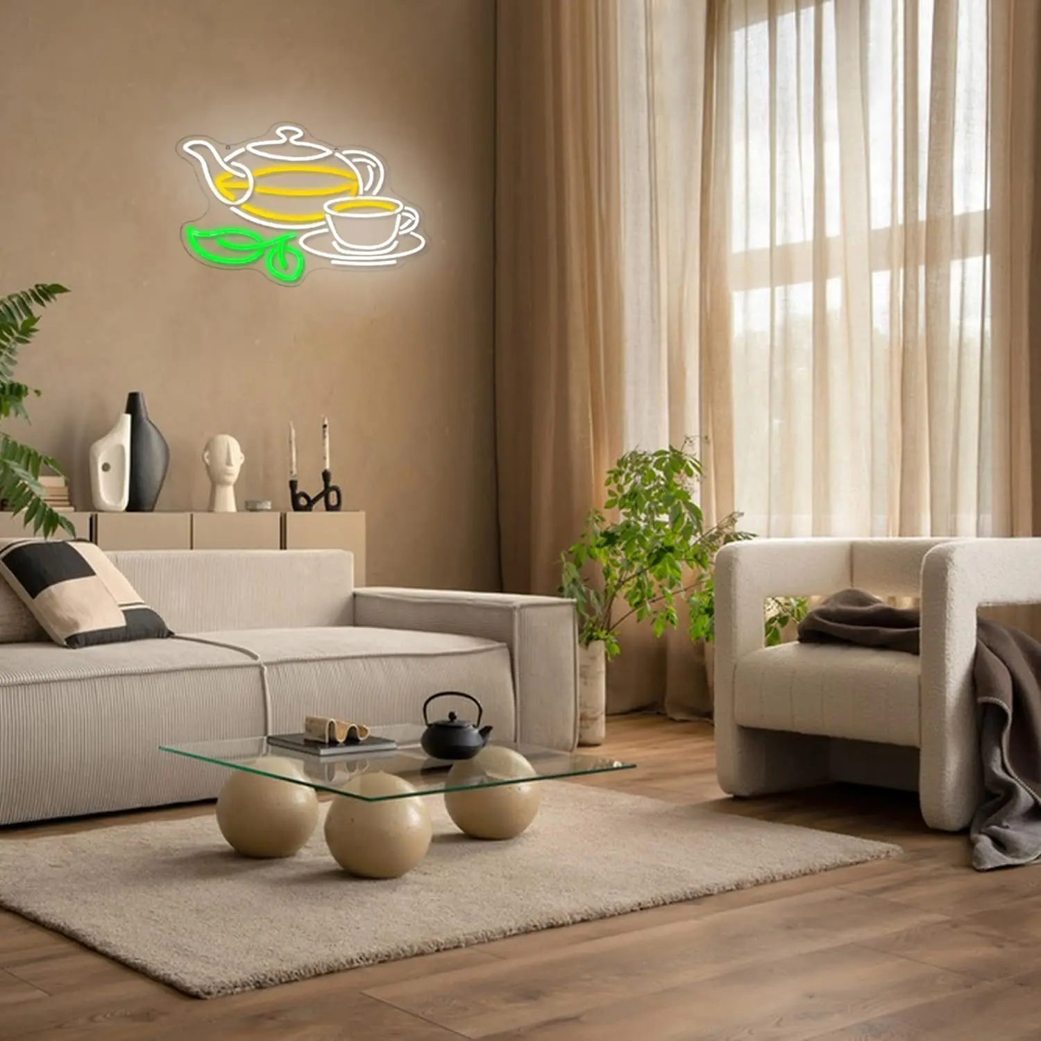 Tea Neon Sign Tea Pot Light Dr - Coffee Tea Plantation 评论和价格