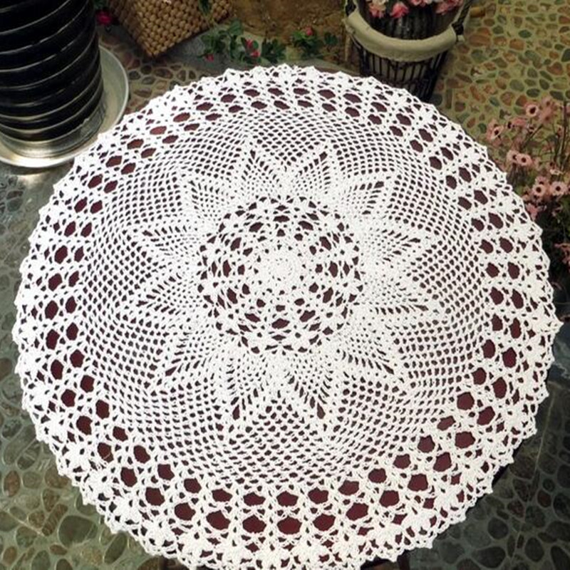 50cm Modern Lace Cotton Round  - Coffee Tea Place 评论和价格