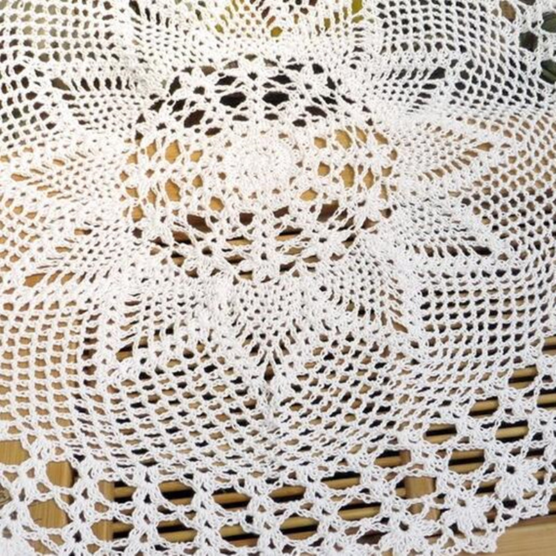 50cm Modern Lace Cotton Round  - Coffee Tea Place 评论和价格