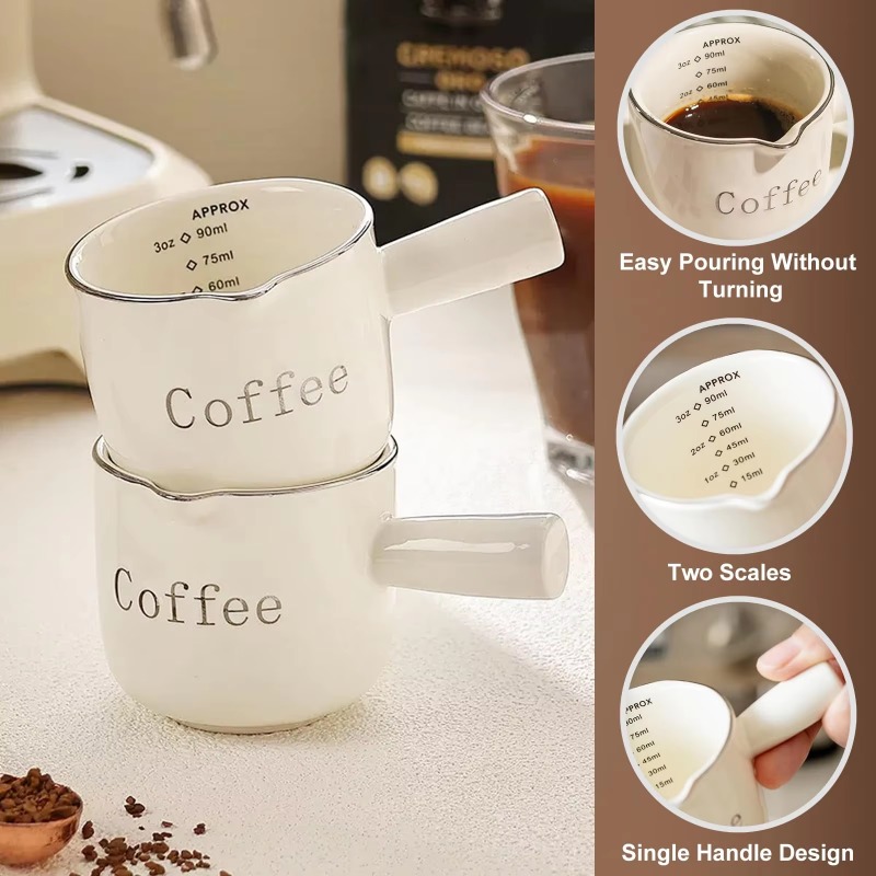 Mini Ceramic Coffee Cup with H - Coffee Tea Espresso 评论和价格