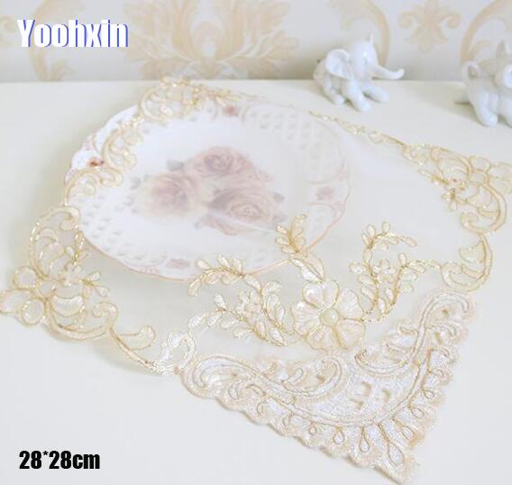 Luxury Sequin Lace Embroidery  - Coffee Tea Place 评论和价格