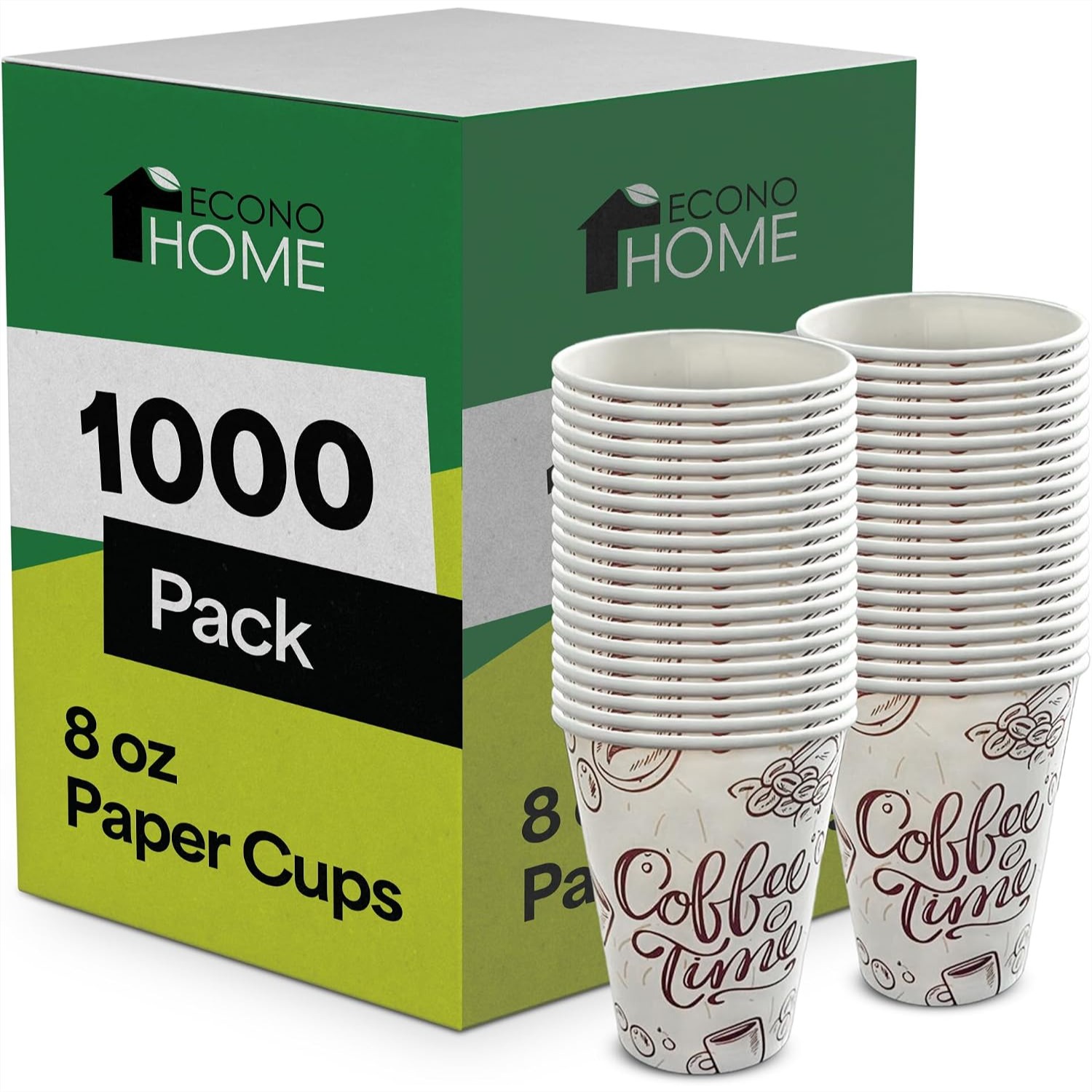 1000 Pack 8 oz Disposable Coff - Coffee Tea Images 评论和价格