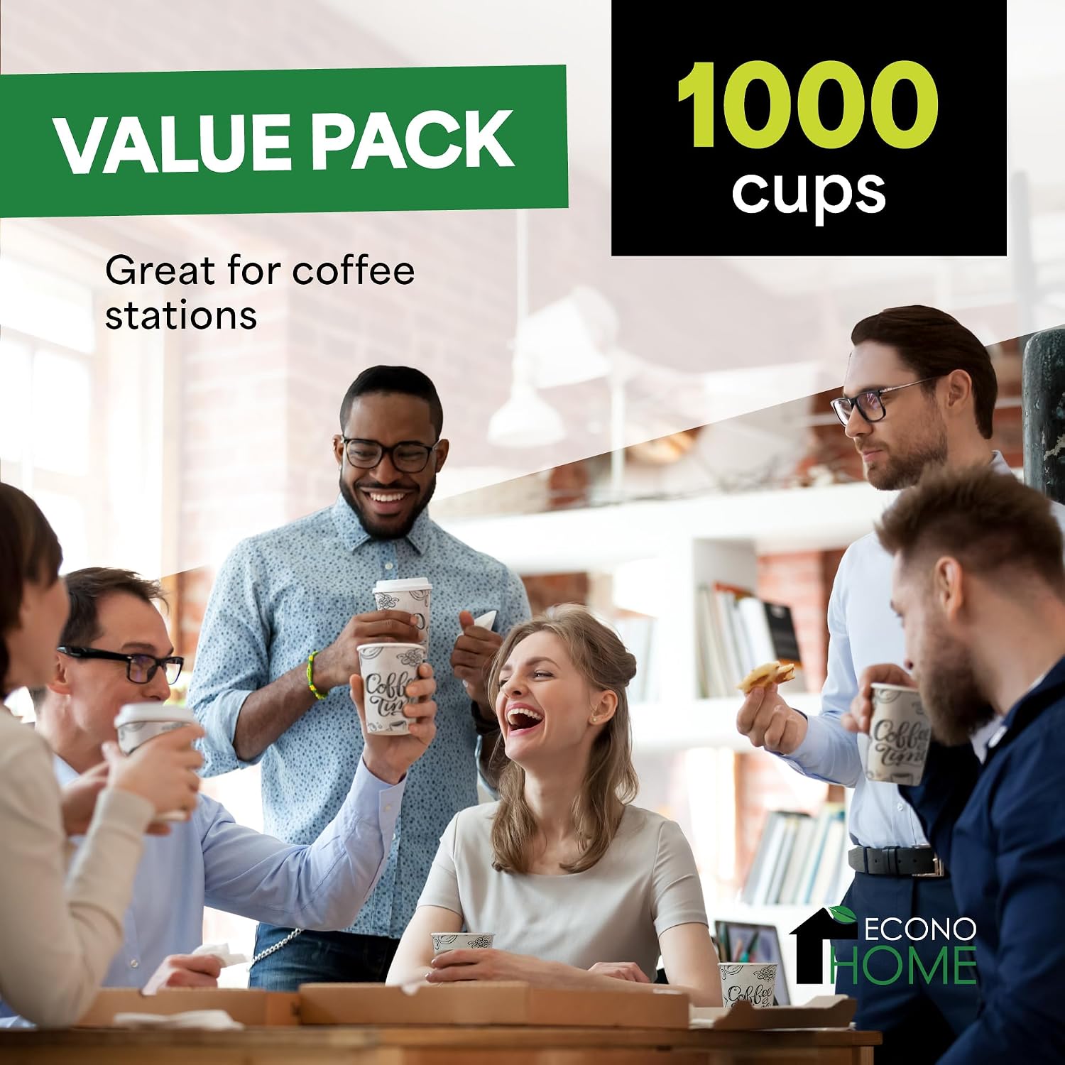 1000 Pack 8 oz Disposable Coff - Coffee Tea Images 评论和价格
