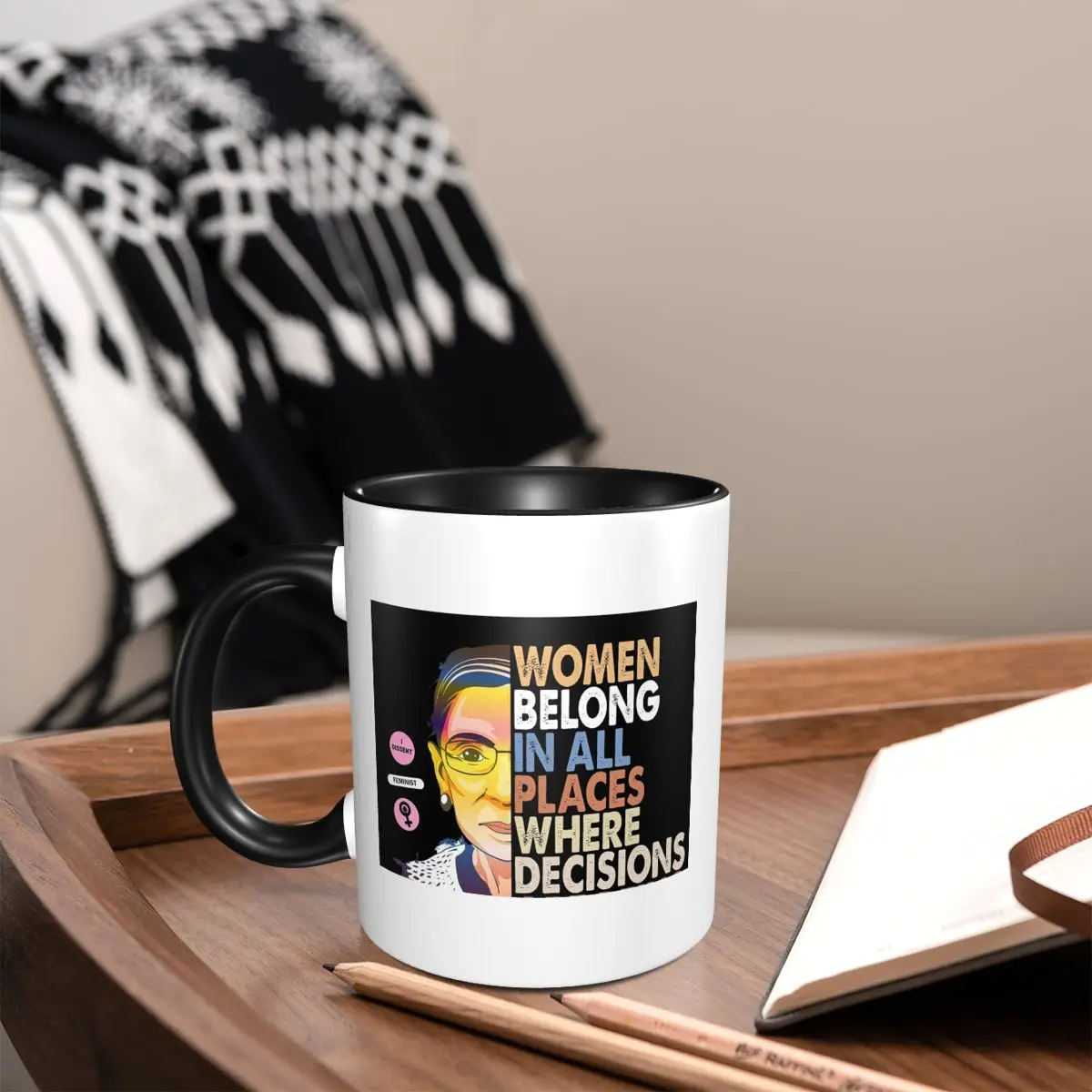RBG Ruth Bader Ginsburg Women  - Coffee Tea Place 评论和价格