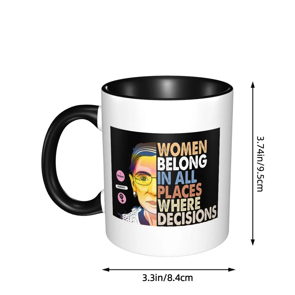 RBG Ruth Bader Ginsburg Women  - Coffee Tea Place 评论和价格