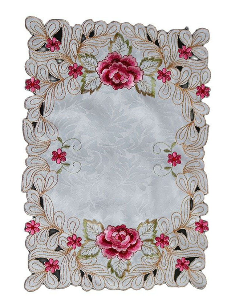 Modern Lace Embroidery Table P - Coffee Tea Place 评论和价格