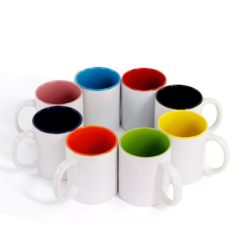 350ML Color Inside Ceramic Cup - Coffee Tea Images 评论和价格