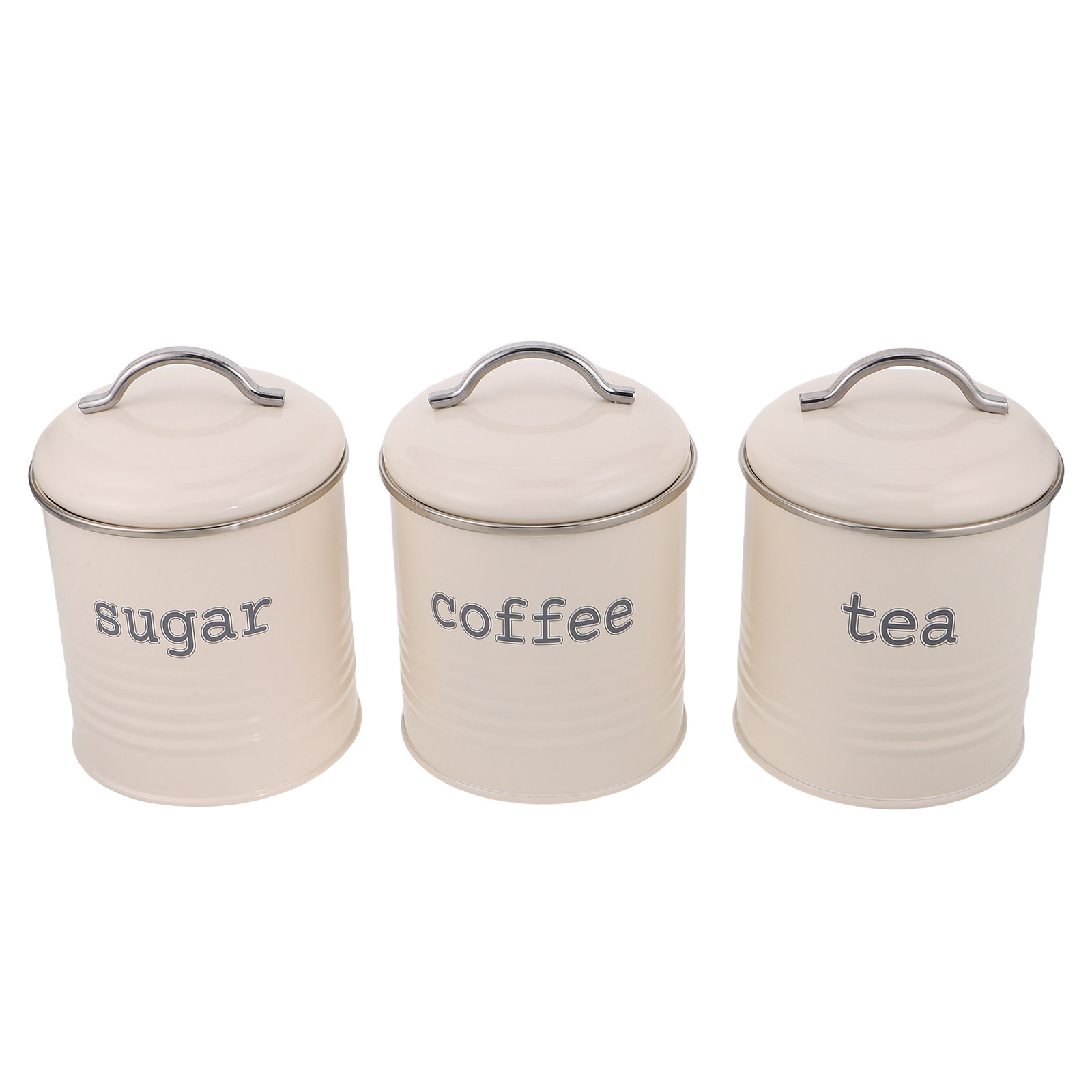 3Pcs Sealed Coffee Bean Contai - Coffee Tea And Sugar Canisters 评论和价格