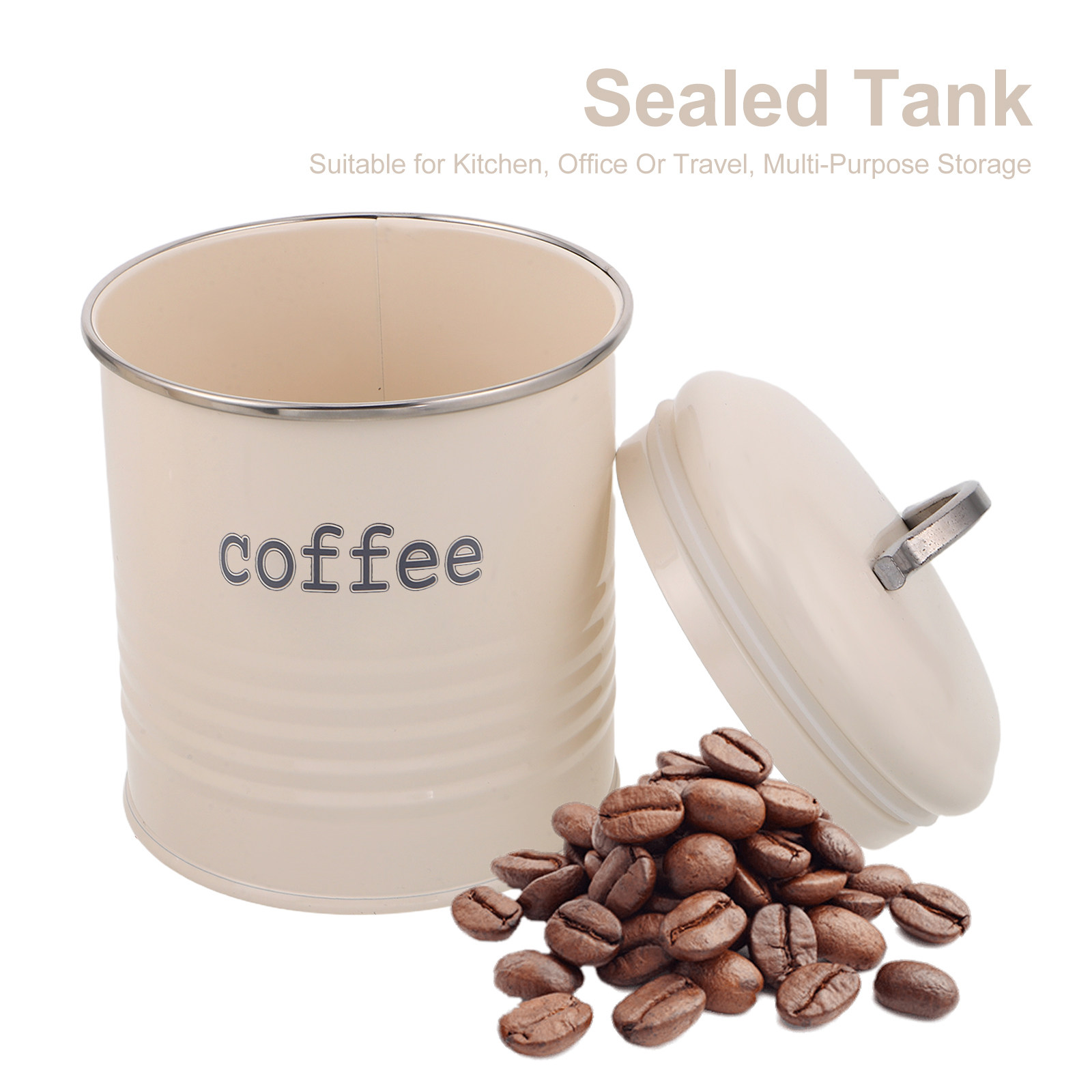 3Pcs Sealed Coffee Bean Contai - Coffee Tea And Sugar Canisters 评论和价格