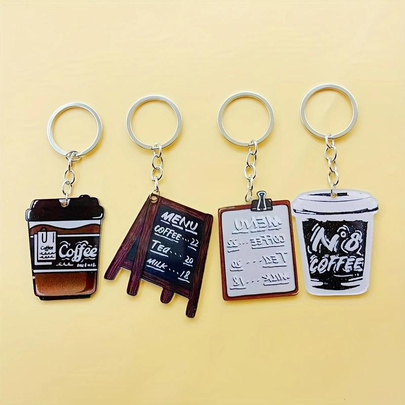 8pcs acrylic coffee cup keycha - Coffee & Tea Difabis 评论和价格