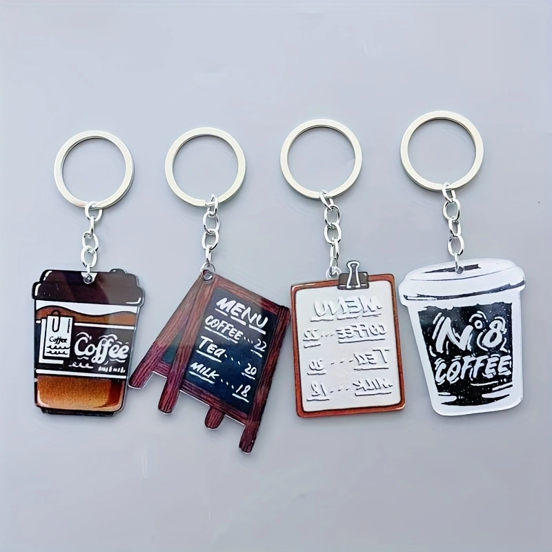 8pcs acrylic coffee cup keycha - Coffee & Tea Difabis 评论和价格